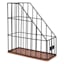 Crosby St. Matte Black Wire Wooden Magazine File
