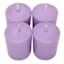 4-Pack Unscented Overdip Votive Candles, Purple