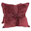 2-Pack Cabernet Red Textured Chenille Throw Pillows, 18"