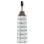 Honeybloom Brown & White Checkered Ceramic Medium Table Lamp Base, 20.5"