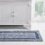 Heathered Hotel Navy Blue Bath Runner, 2x5