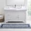 Heathered Hotel Navy Blue Bath Runner, 2x5