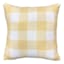 Honeybloom Yellow Mud Cloth Check Throw Pillow, 18"