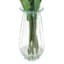 White Real Feel Tulip Arrangement in Glass Pot, 16"