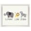 Tiny Dreamers Elephant Lion Zebra Sign, 7x9