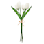 White Real Feel Tulip Floral Bush, 16"