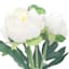 White Real Feel Peony Floral Bush, 12"