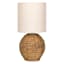 Honeybloom Woven Seagrass Mini Table Lamp with Shade, 13"
