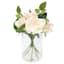 Real Feel Rose Arrangement in Glass Pot, 12"