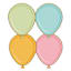 8-Pack Die Cut Birthday Balloon Plates