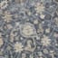 Navy Blue Floral Print Washable Accent Rug, 27x45