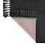 Black Knit with Fringe Washable Accent Rug, 2x4