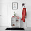 Black Knit with Fringe Washable Accent Rug, 2x4