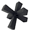Black Block Spike Figurine, 3.5"