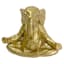Gold Yoga Elephant Figurine, 7.5"