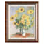 Glass Framed Sunflowers Print Wall Art, 21x26