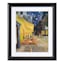 Glass Framed Cafe Terrace at Night Print Wall Art, 23x27