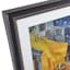 Glass Framed Cafe Terrace at Night Print Wall Art, 23x27