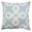 Providence Blue Cotton Embroidered Vintage Design Throw Pillow, 18"