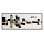Crosby St. Framed Abstract Boxes Canvas Wall Art, 40x16