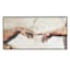 Framed Creation of Adam Canvas Wall Art, 41x21
