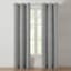 Dashwood Ash Grey Light Filtering Curtain Panel, 84"