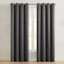 Found & Fable Huntington Steel Crushed Room Darkening Grommet Curtain Panel, 84"