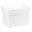 2-Pack White Storage Container, 15l