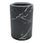 Crosby St. Hudson Black Marble Ceramic Toothbrush Holder, 4.8"