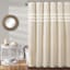 Found & Fable Neutral Ciel Tassel Shower Curtain, 72"