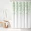 13-Piece Green Weeping Flowers Shower Curtain Set, 72"