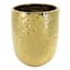 Found & Fable Indoor Gold Dimple Tall Planter, 6"