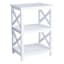 Providence Xavier 2-Tier White Accent Table, 26"