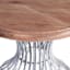 Wood & Metal Accent Table, Silver