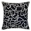 Crosby St. Black Geo Jacquard Throw Pillow, 18"