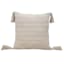 Honeybloom Beige Chunky Slub Weave Throw Pillow, 18"