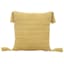 Honeybloom Yellow Chunky Slub Weave Throw Pillow, 18"