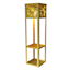 Hooneybloom Metal Riser with LED Bulb, Yellow