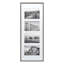 4-Opening Walnut Thin Collage Picture Frame, 8x20