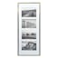 4-Opening Champagne Thin Collage Picture Frame, 8x20