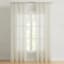 Found & Fable Clermont Natural Sheer Rod Pocket Curtain Panel, 96"
