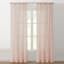 Lyra Blush Sheer Rod Pocket Curtain Panel, 84"