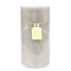 Honeybloom Light Grey Unscented Pillar Candle, 4x8