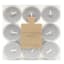 Honeybloom 9-Pack Unscented Tealight Candles, Light Grey