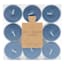 Honeybloom 9-Pack Unscented Tealight Candles, Navy Blue