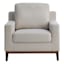 Ty Pennington Knox Upholstered Wooden Accent Chair, White