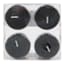 Honeybloom 4-Pack Unscented Votive Candles, Black