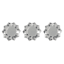 3-Piece Starburst Wall Mirror Set, 10"