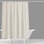 Found & Fable Taupe Leaf Print Jacquard Shower Curtain, 72"
