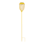 Yellow Metal Solar Yard Stake, 32"